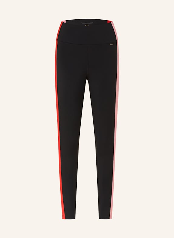 GOLDBERGH Tights MOVE SCHWARZ/ ROT/ ROSA