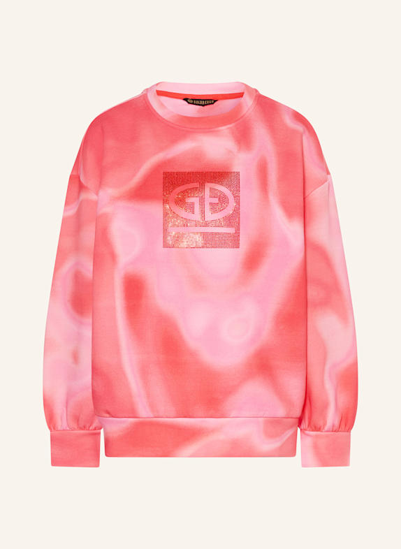 GOLDBERGH Sweatshirt CERISE mit Schmucksteinen ORANGE/ ROSA/ HELLORANGE