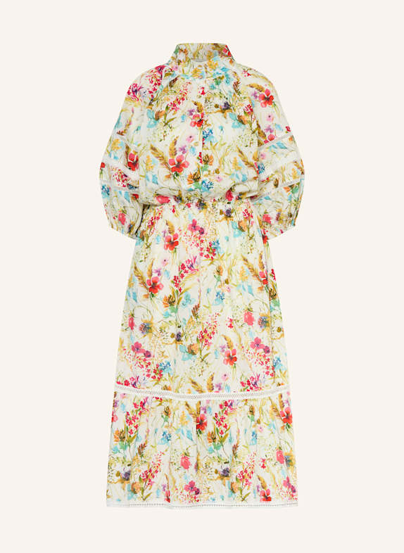 dea kudibal Kleid ELINA mit 3/4-Arm WEISS/ HELLGRÜN/ PINK
