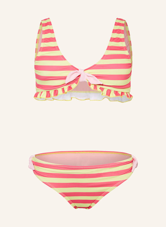 Sanetta Bralette-Bikini mit UV-Schutz 50+ GELB/ PINK