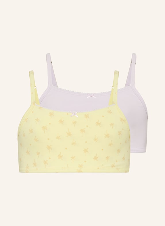 Sanetta 2er-Pack Bustiers GELB/ HELLLILA