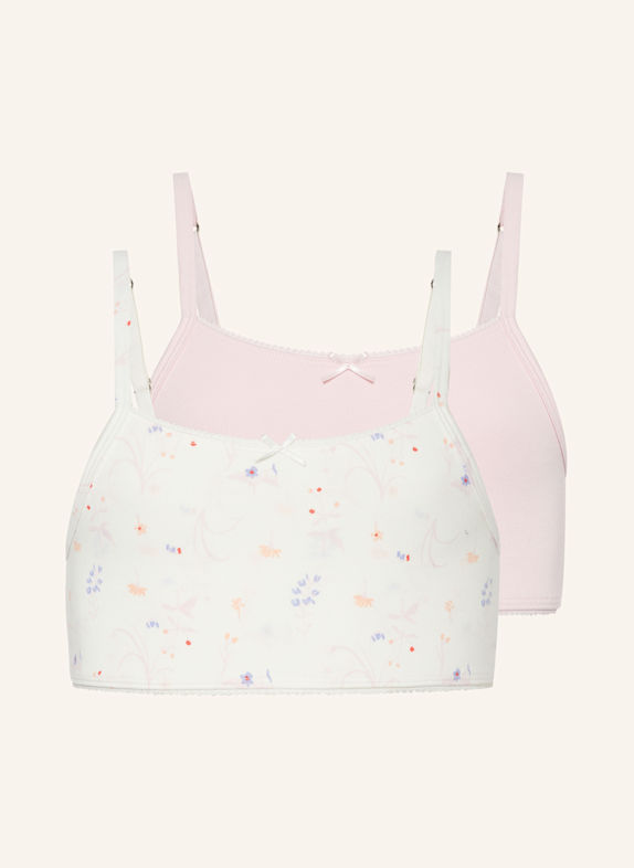 Sanetta 2er-Pack Bustiers CREME/ ROSA