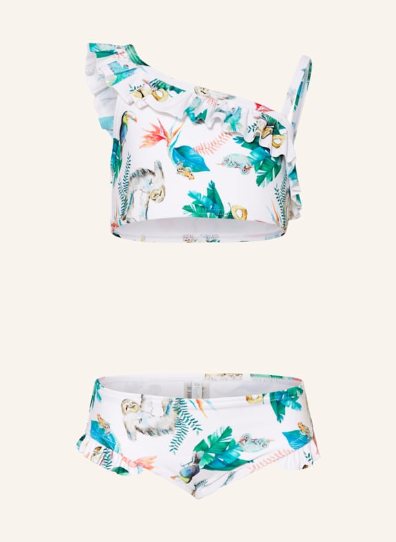 Sanetta Bustier-Bikini mit UV-Schutz 50+ WEISS/ BLAU/ ROT