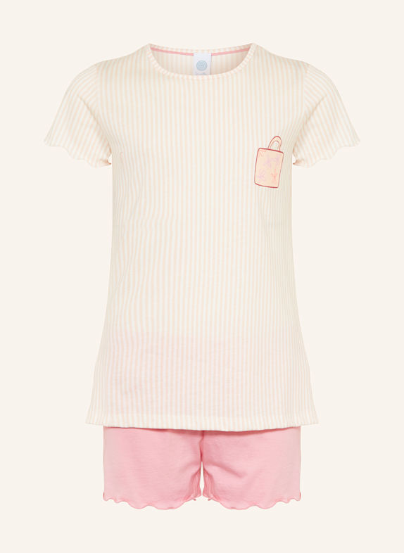 Sanetta Shorty-Schlafanzug ROSA/ HELLORANGE