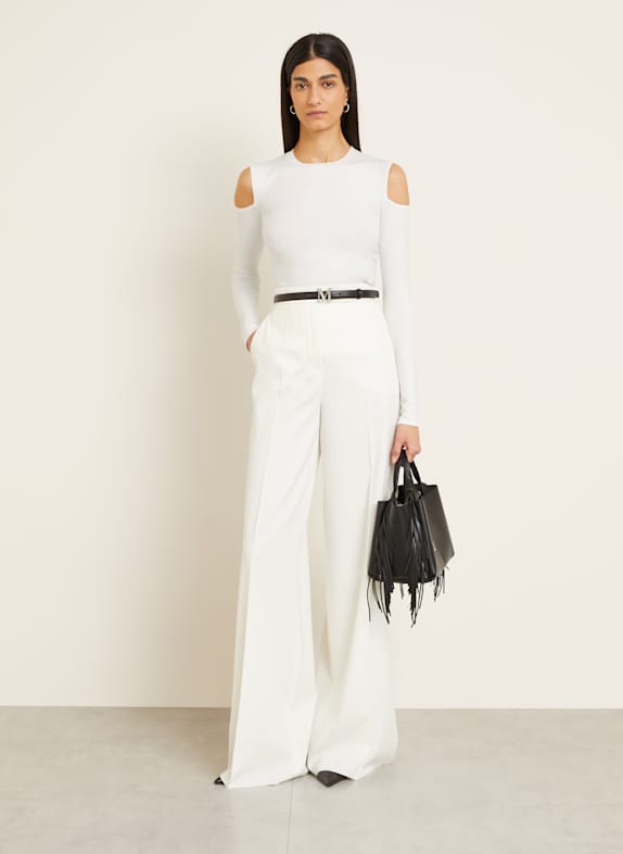 Max Mara Cold-Shoulder-Pullover VIK WEISS