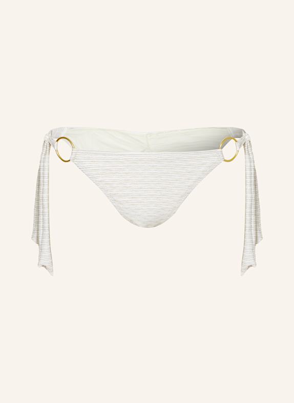 BANANA MOON COUTURE Triangel-Bikini-Hose TAKIA CALICARI mit Glitzergarn WEISS