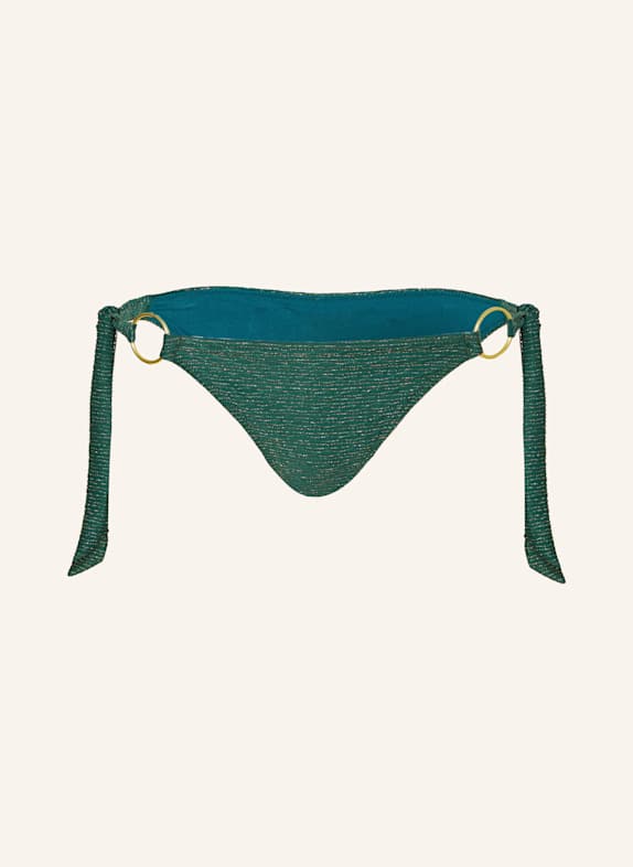 BANANA MOON COUTURE Triangel-Bikini-Hose TAKIA CALICARI mit Glitzergarn DUNKELGRÜN