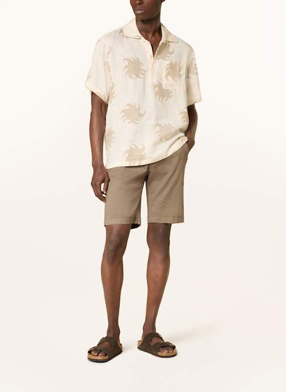 OAS Resorthemd HAZEL EMBER van linnen ECRU / BEIGE