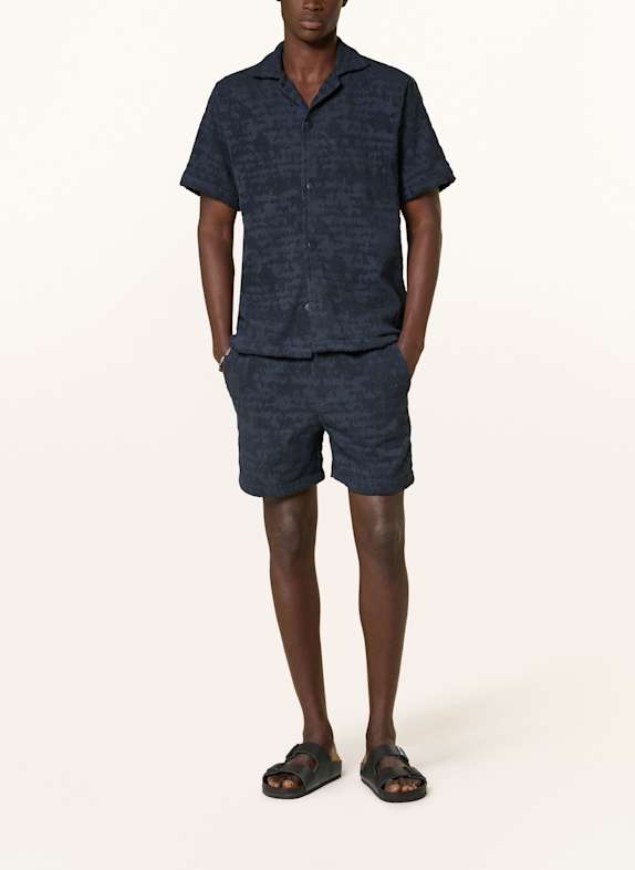 OAS Badstof shorts NIGHT LAGOON DONKERBLAUW