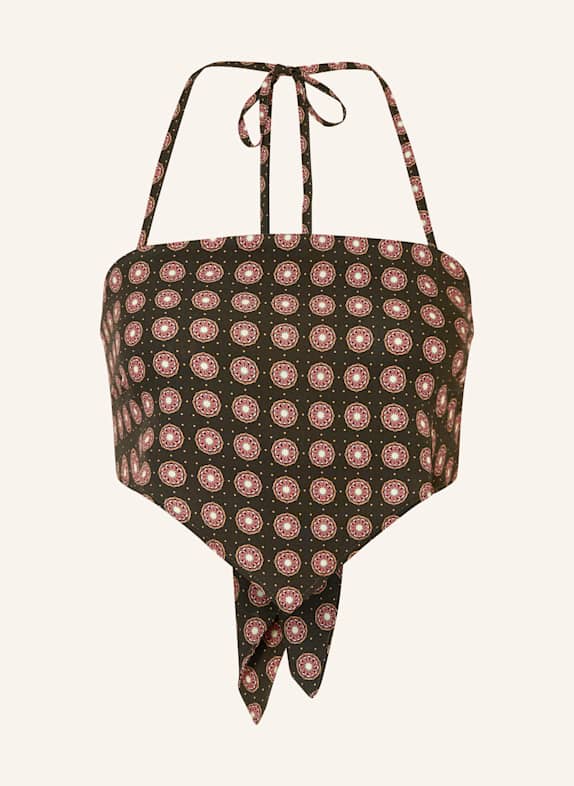 OAS Neckholder-Top BLUSH DUNKELBRAUN/ HELLBRAUN/ LACHS