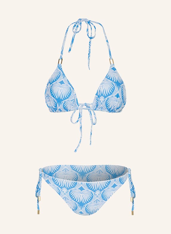 MELISSA ODABASH Triangel-Bikini CANCUN TÜRKIS/ WEISS