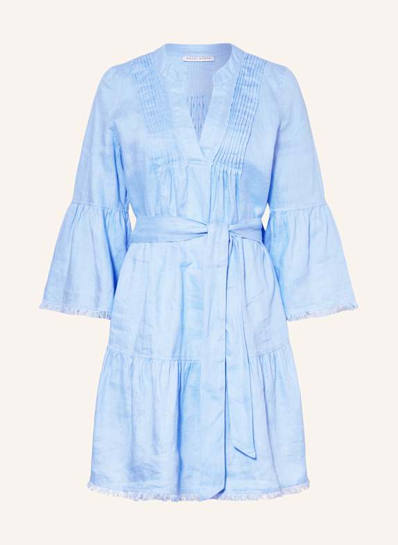 heidi klein Leinenkleid HYDRA mit Rüschen HELLBLAU