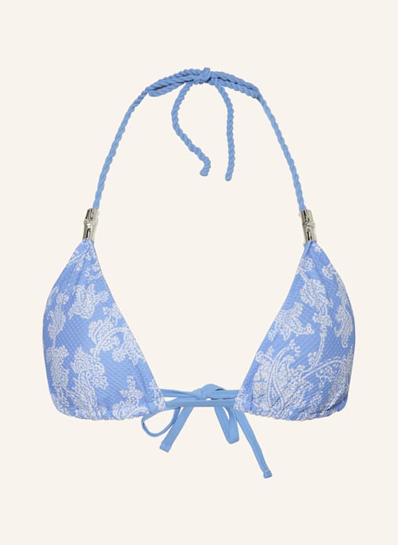 heidi klein Triangel-Bikini-Hose PLAYA PARAISO BLAU/ WEISS