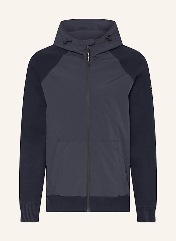 ECOALF POTUS jacket in mixed materials DARK BLUE