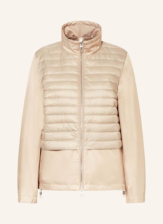 DUNO Daunenjacke im Materialmix CREME