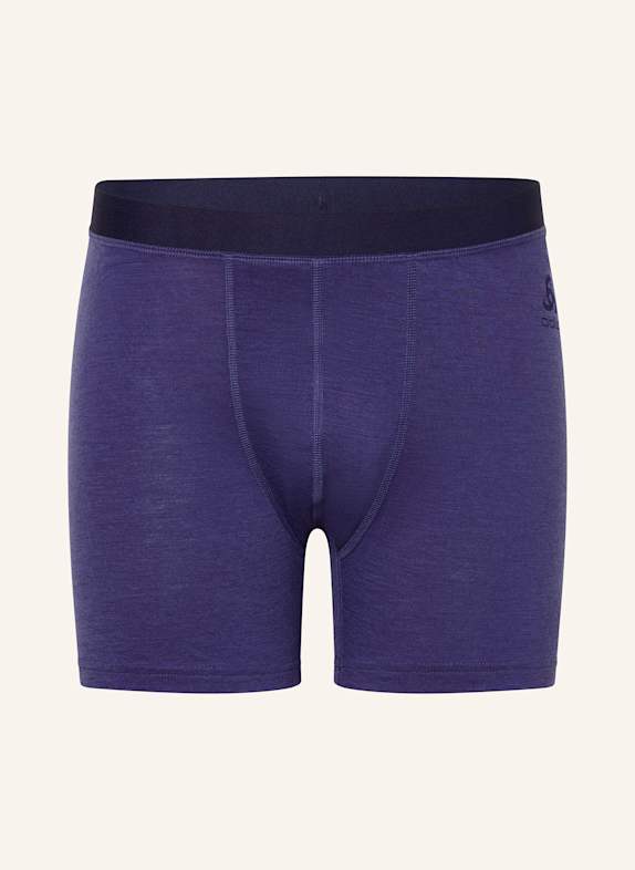 odlo Funktionswäsche-Boxershorts NATURAL MERINO 160 aus Merinowolle BLAU