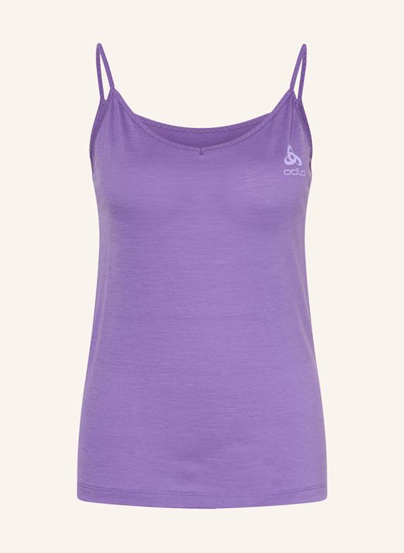 odlo Funkční top NATURAL MERINO 160 z merino vlny FIALOVÁ