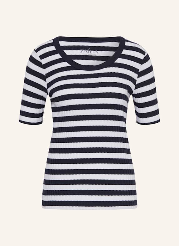 ZAÍDA T-Shirt DUNKELBLAU/ WEISS