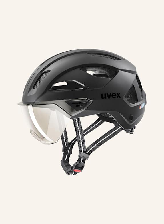 uvex Fahrradhelm STRIDE VISOR SCHWARZ