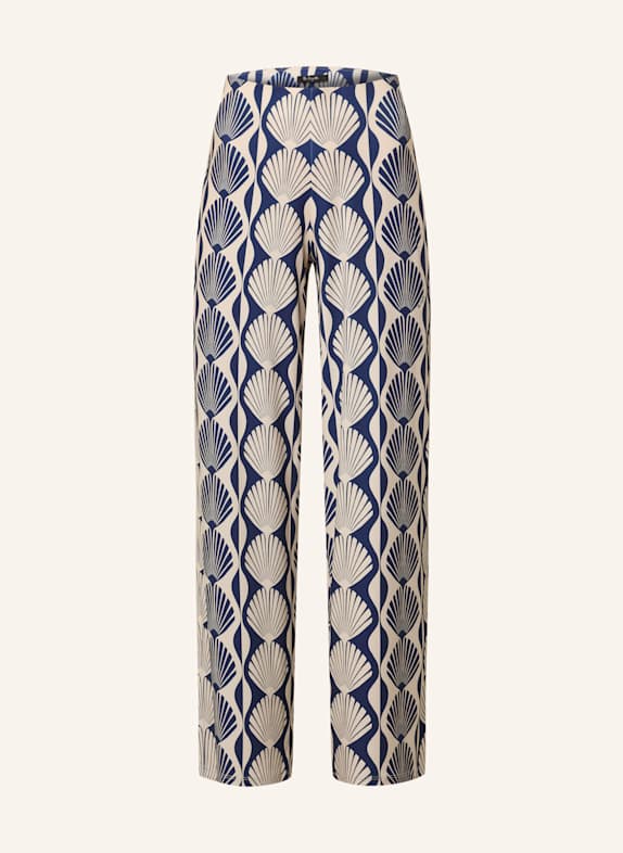 Miss Lagotte Marlenehose DUNKELBLAU/ CREME