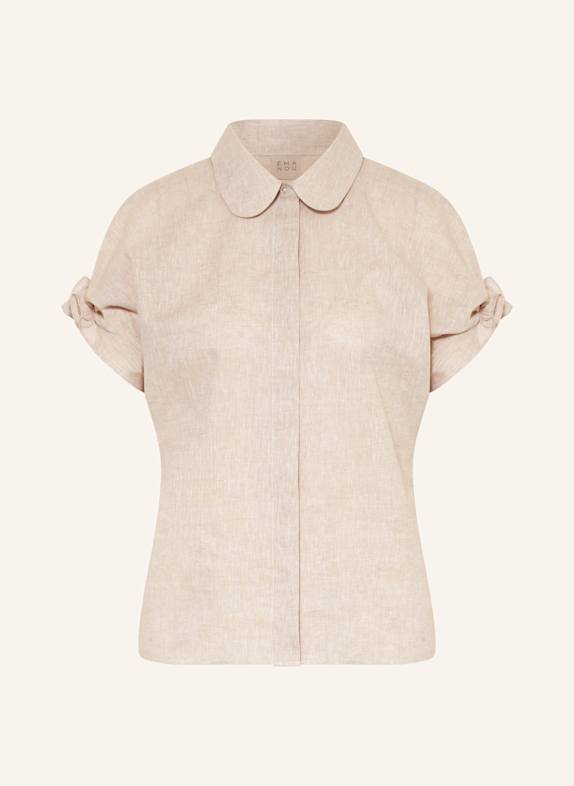 ÉMANOU Bluse mit Rüschen BEIGE