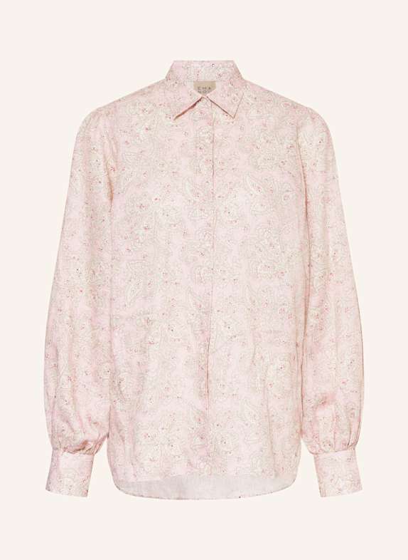 ÉMANOU Hemdbluse ALICIA aus Leinen ROSA/ PINK/ CREME
