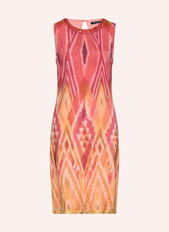 Ana Alcazar Mesh-Kleid mit Schmucksteinen PINK/ GELB/ BRAUN