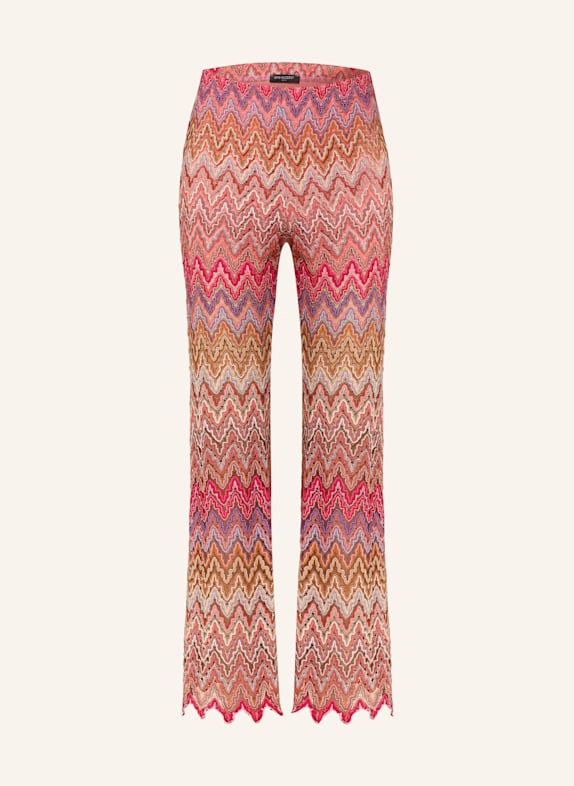 Ana Alcazar Spitzenhose mit Glitzergarn NEONROT/ LACHS/ ORANGE