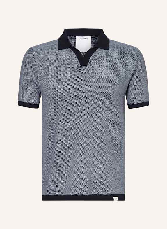 NOWADAYS Strick-Poloshirt DUNKELBLAU