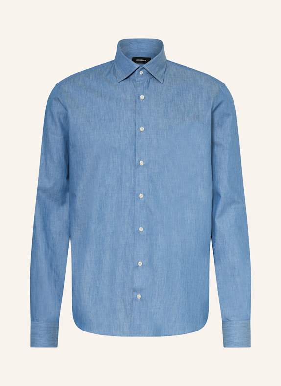 DRESSLER Shirt VENICE Shaped Fit in denim look LIGHT BLUE