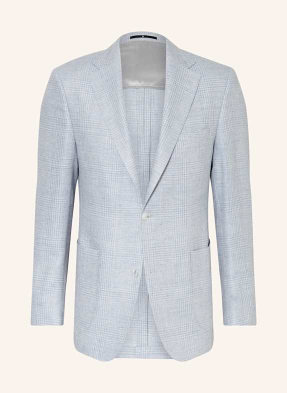 DRESSLER Sakko Regular Fit mit Leinen HELLGRAU/ HELLBLAU