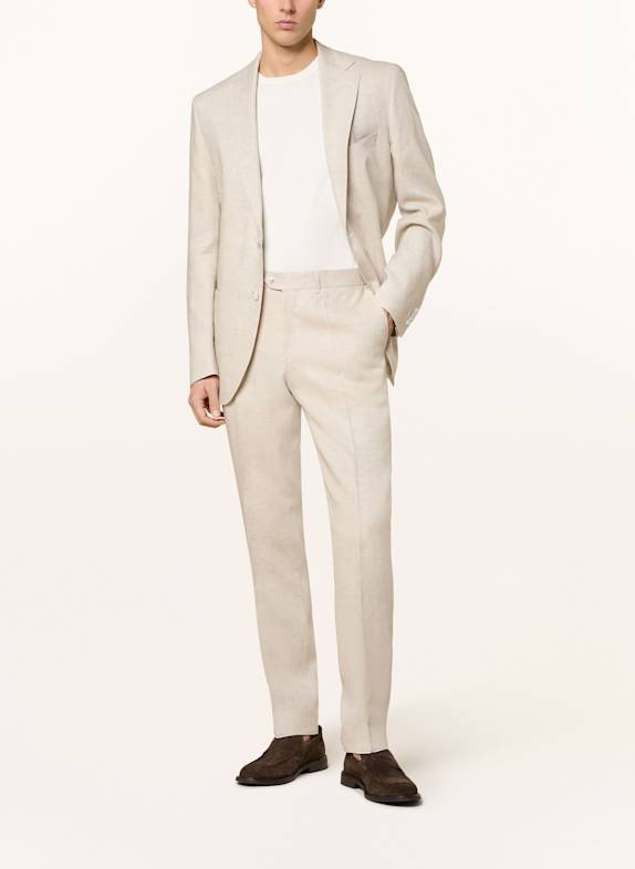DRESSLER Regular fit pantalon van linnen 071 BEIGE