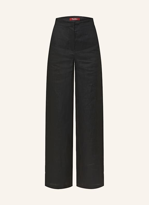 Max Mara STUDIO Leinenhose GARIBO SCHWARZ