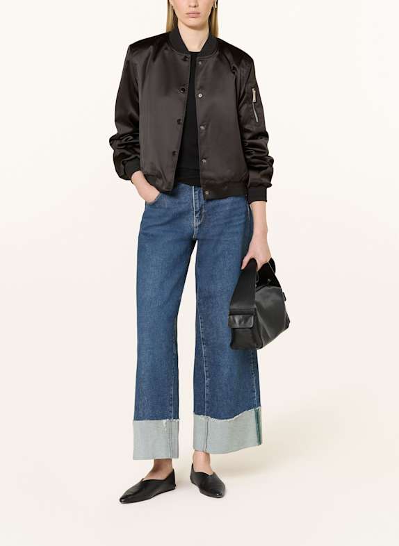 RINO & PELLE Satinblouson BANNER SCHWARZ