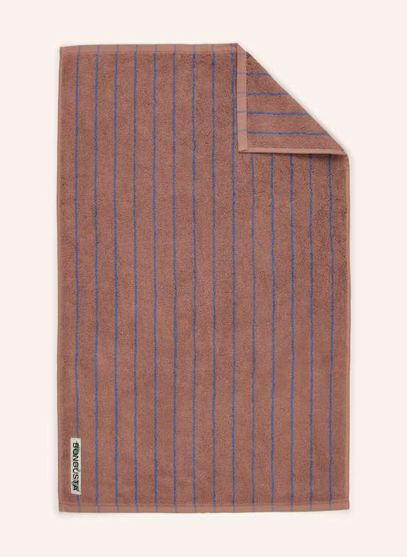 BONGUSTA Handtuch NARAM BRAUN/ BLAU
