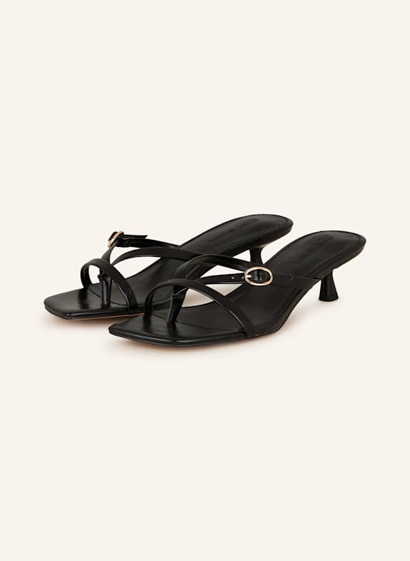 STEVE MADDEN Klapki typu mules JANA CZARNY