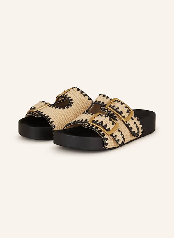 STEVE MADDEN Pantoletten ON DECK CREME/ SCHWARZ