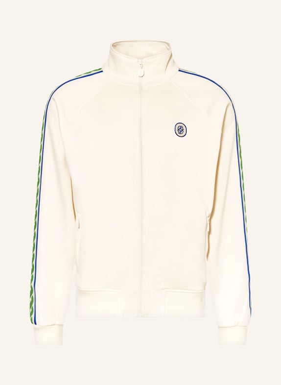 DRÔLE DE MONSIEUR Sweatjacke LA TRACK ECRU/ BLAU/ GRÜN