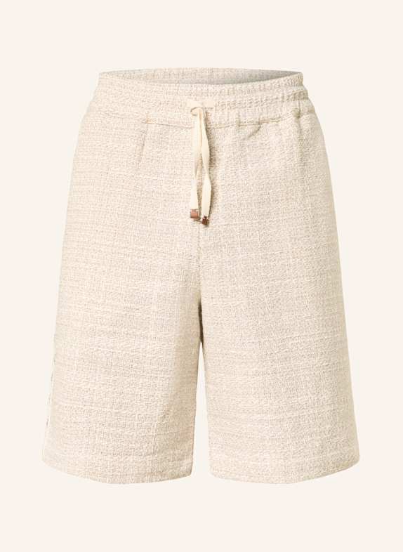 DRÔLE DE MONSIEUR Tweed shorts CREAM/ BEIGE