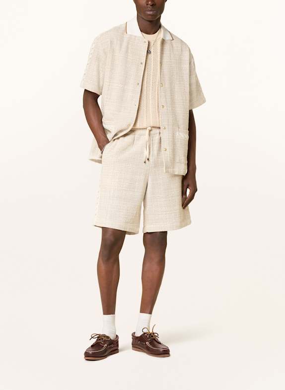 DRÔLE DE MONSIEUR Tweed-Shorts CREME/ BEIGE