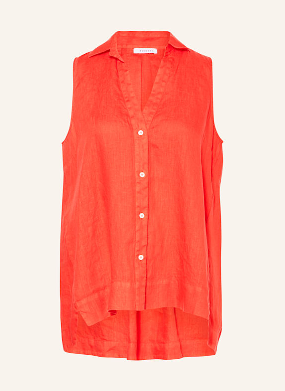 ROSSO35 Blusentop aus Leinen ORANGE