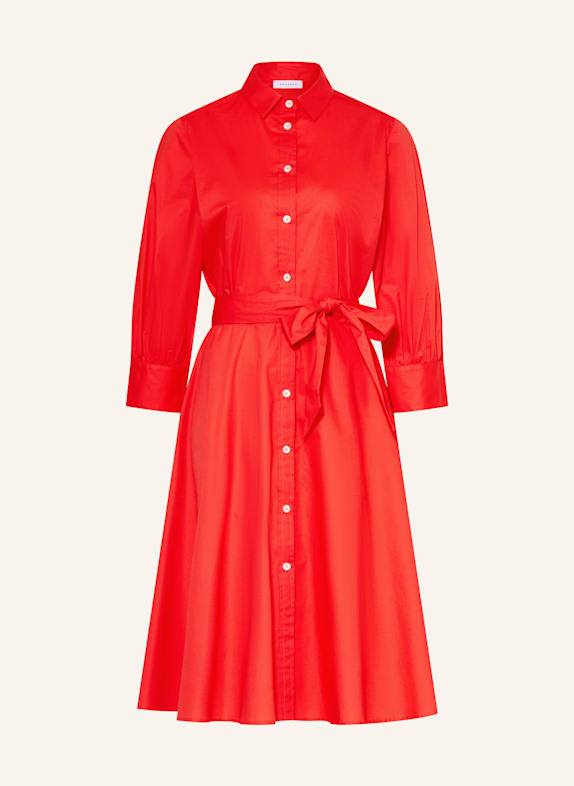 ROSSO35 Hemdblusenkleid mit 3/4-Arm ROT
