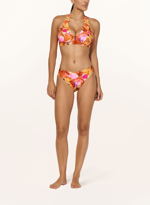 Lidea Neckholder-bikinitop NEON NOSTALGIA ORANJE / FUCHSIA / GEEL