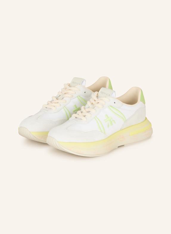 PREMIATA Sneakersy CASSIE BIAŁY/ JASNOCZARY/ JASNOŻÓŁTY