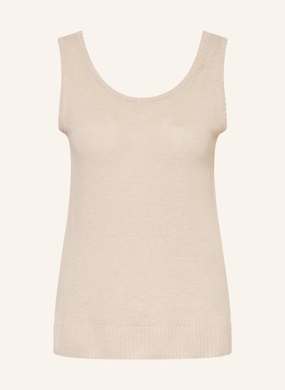 MM Stricktop BACCANO aus Leinen BEIGE