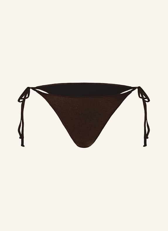 Basic bikinové kalhotky JETSET Trojúhelníkové bikinové kalhotky VALENTINA TMAVĚ HNĚDÁ