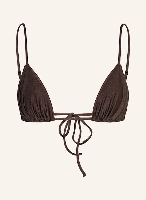 BILALI The Label Triangel-Bikini-Top MAJA DUNKELBRAUN