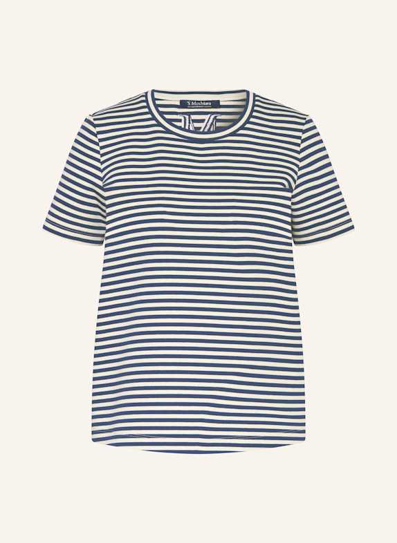 S Max Mara T-Shirt NANCY ECRU/ DUNKELBLAU