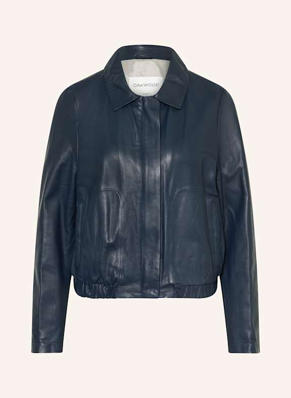 OAKWOOD Lederjacke DUNKELBLAU