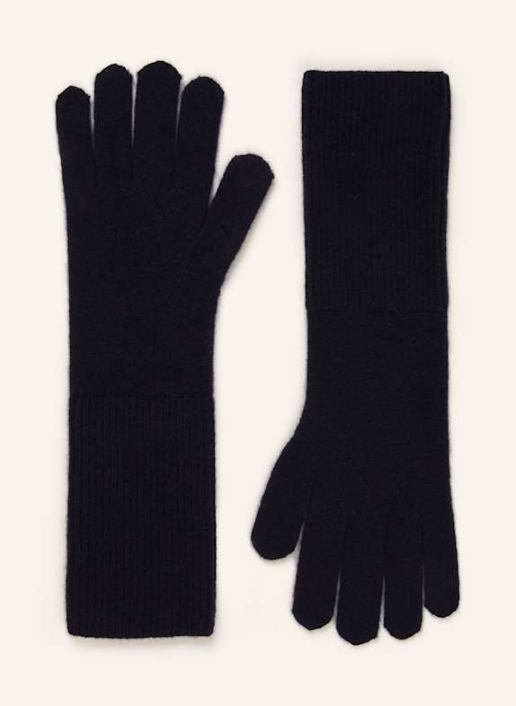 darling harbour Handschuhe aus Cashmere DUNKELBLAU